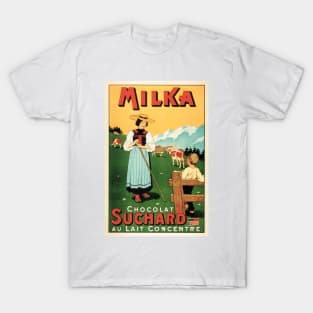 MILKA CHOCOLAT SUCHARD Swiss Milk Chocolates Vintage Advertisement T-Shirt